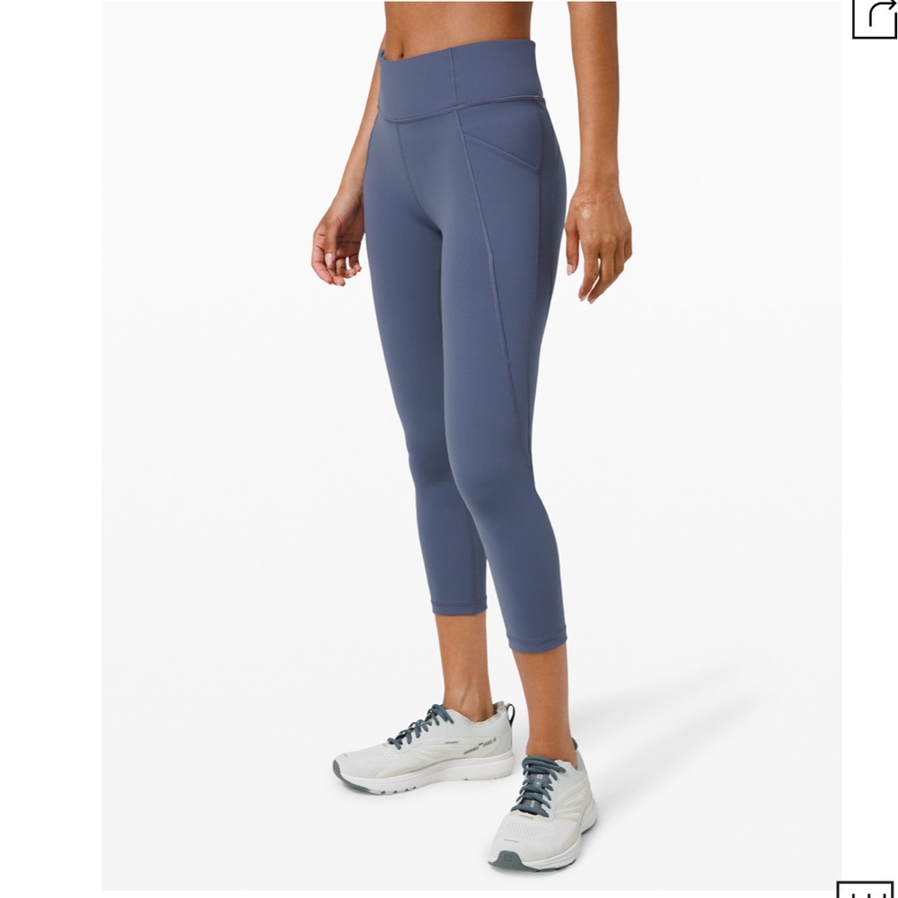 Lululemon Time to Sweat Crop 23” Ink Blue